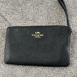 New without tags black Coach wristlet